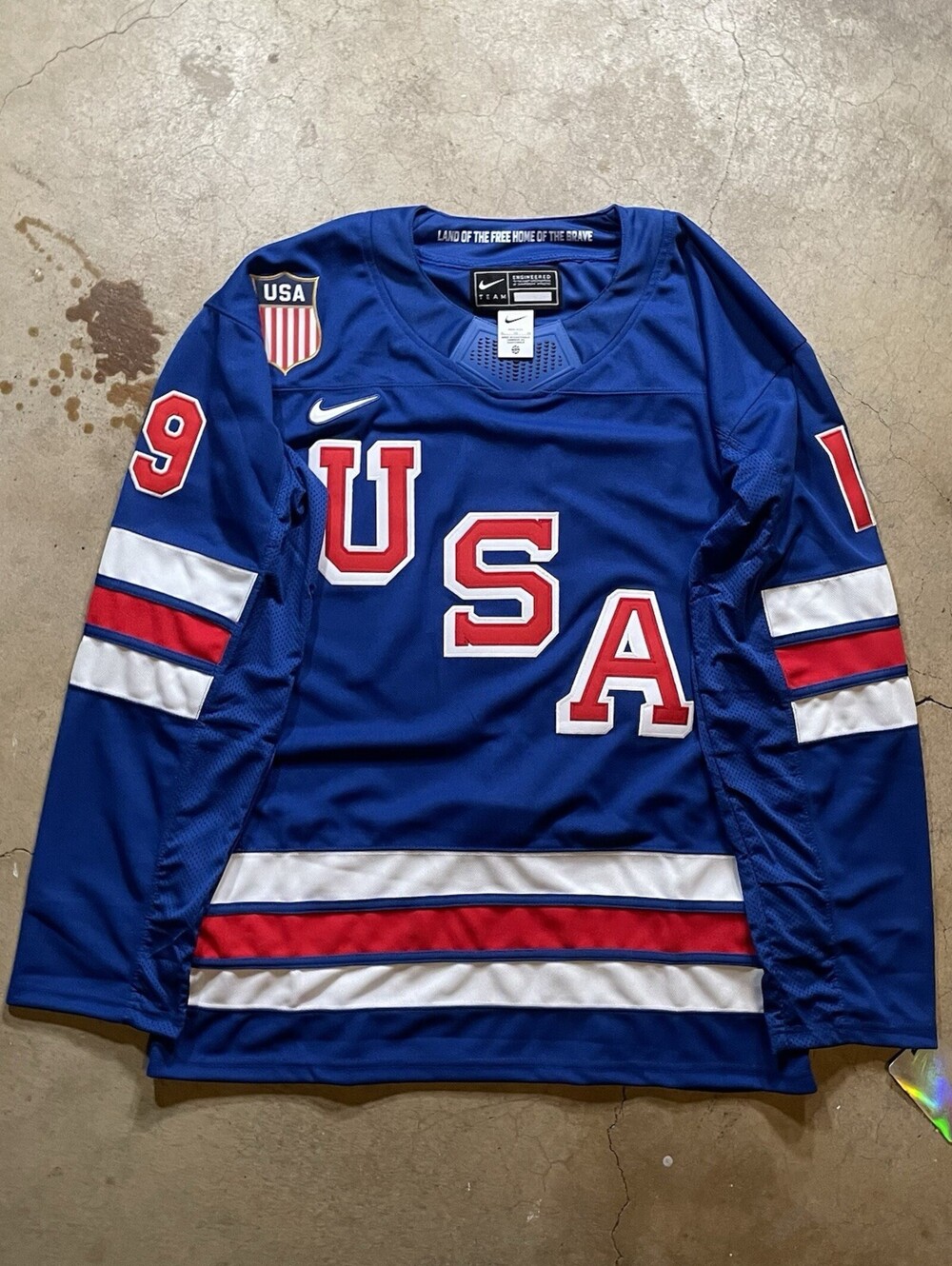 Matthew Tkachuk 2026 Olympics Team USA Size S Jersey Blue